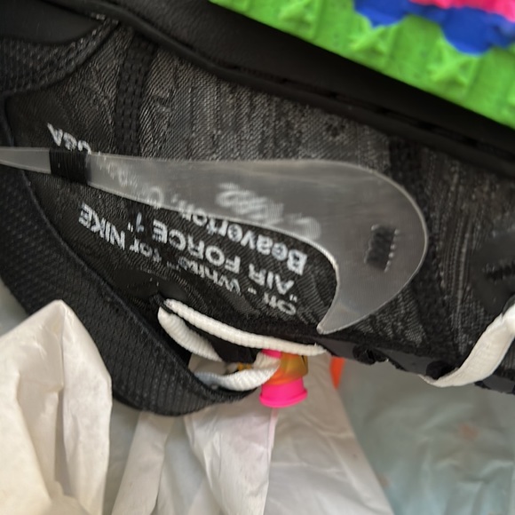 Nike Off-White x Air Force 1 Mid 'Black - Picture 9 of 10